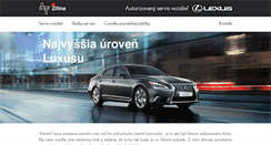 Desktop Screenshot of lexus-zilina.sk